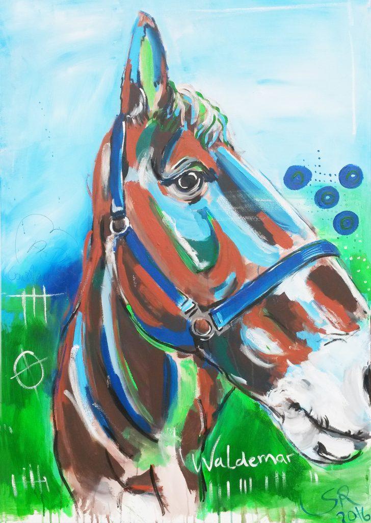 Expressionismus, Motiv Pferd, 70 x 100 cm