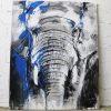 Kunstdruck Elefant, Acryl Malerei auf Leinwand
