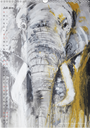 Motiv Elefant Kalender