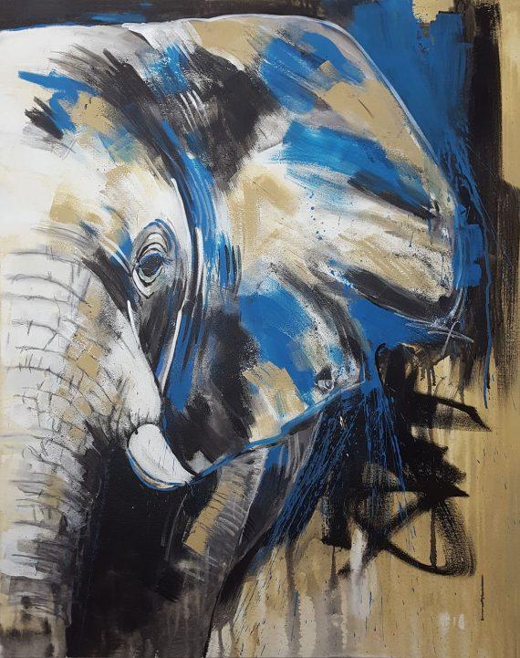 Elefant zeitgenössische Malerei