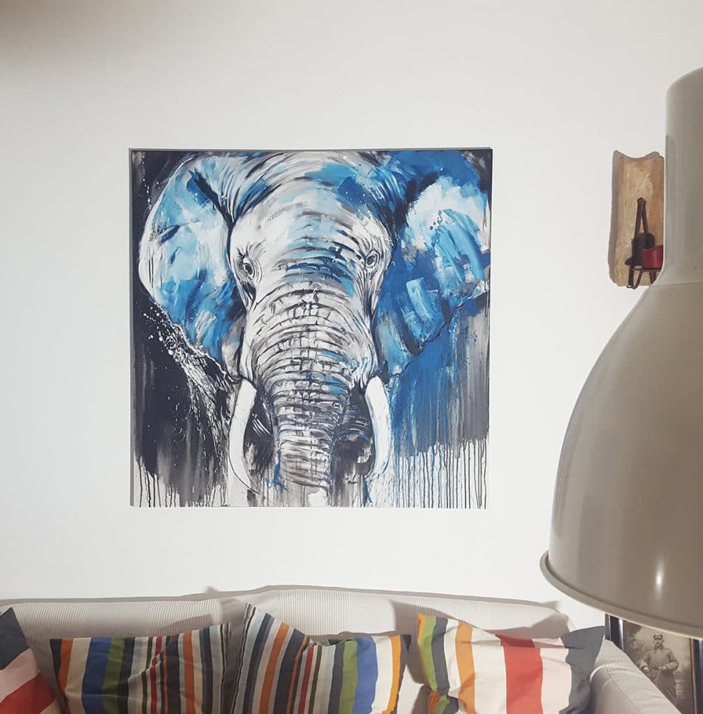 Zeitgenössische Malerei, Portrait Elefant