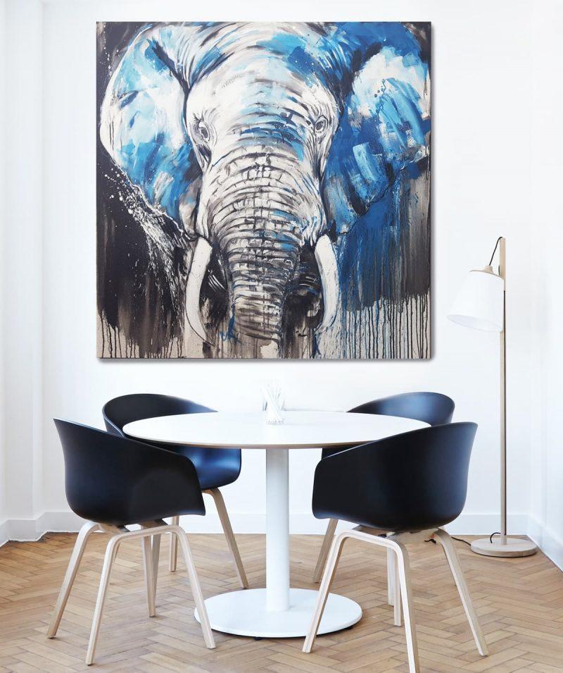 „Elefant No 5” in Raumansicht