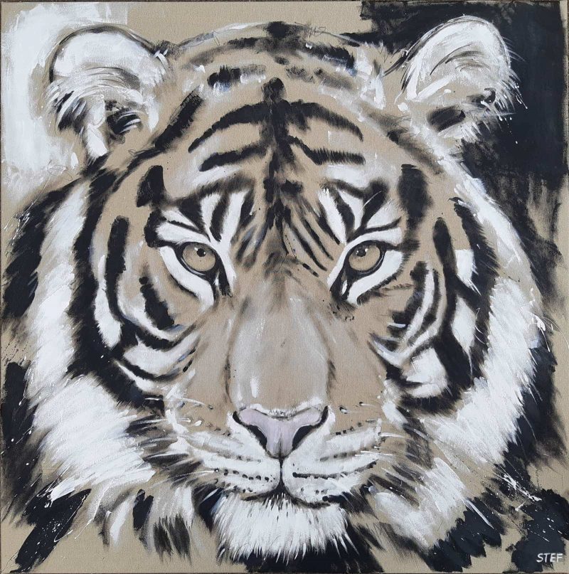 Gemälde Tiger von Stefanie Rogge
