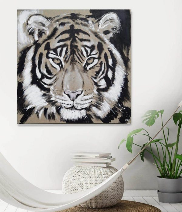 Tiger Gemälde von Stefanie Rogge
