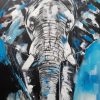 Original Kunst Elefant von Stefanie Rogge - buntes Elefantenbild von Stefanie Rogge