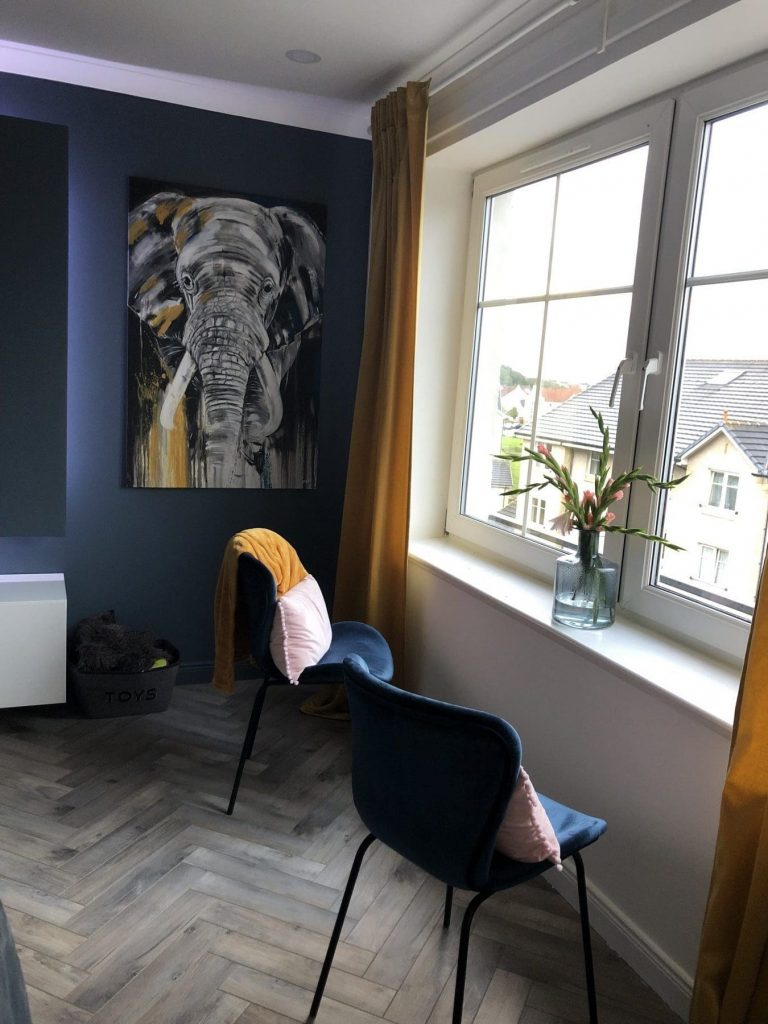 Kunst im Raum: zeitgenössische Kunst Bild „Elefant” von Stefanie Rogge