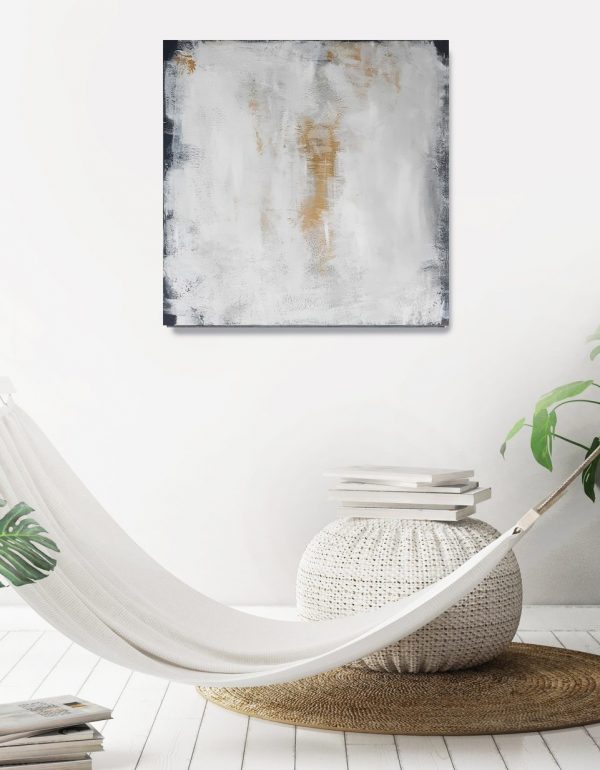 abstrakte Kunst mit Gold