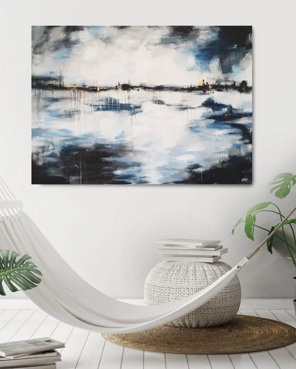 großformatige abstrakte Kunst - Wege und Spuren von Stefanie Rogge