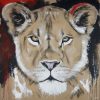 Löwin #6 | Gemälde auf Leinwand von Künstlerin Stefanie Rogge