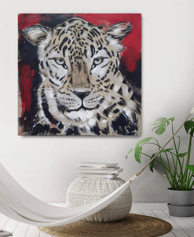 Gemälde modern Leopard