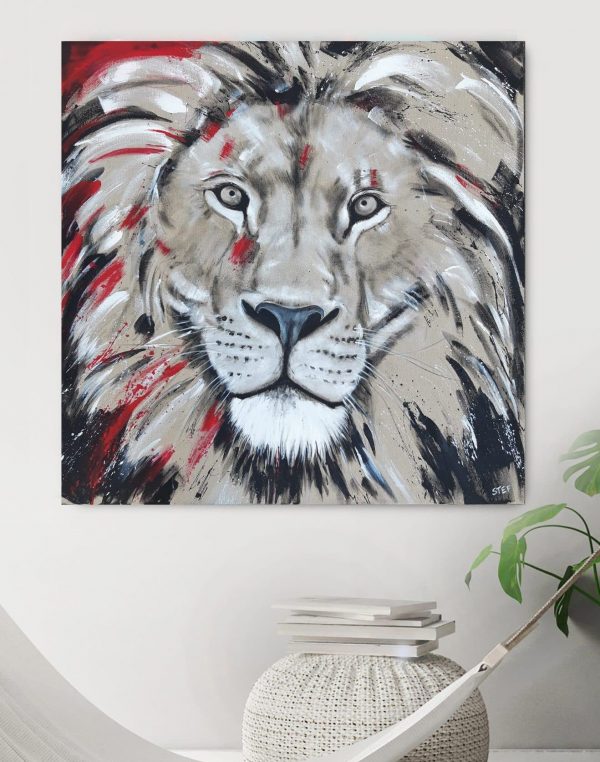 Löwenkopf, Löwe, Gemälde