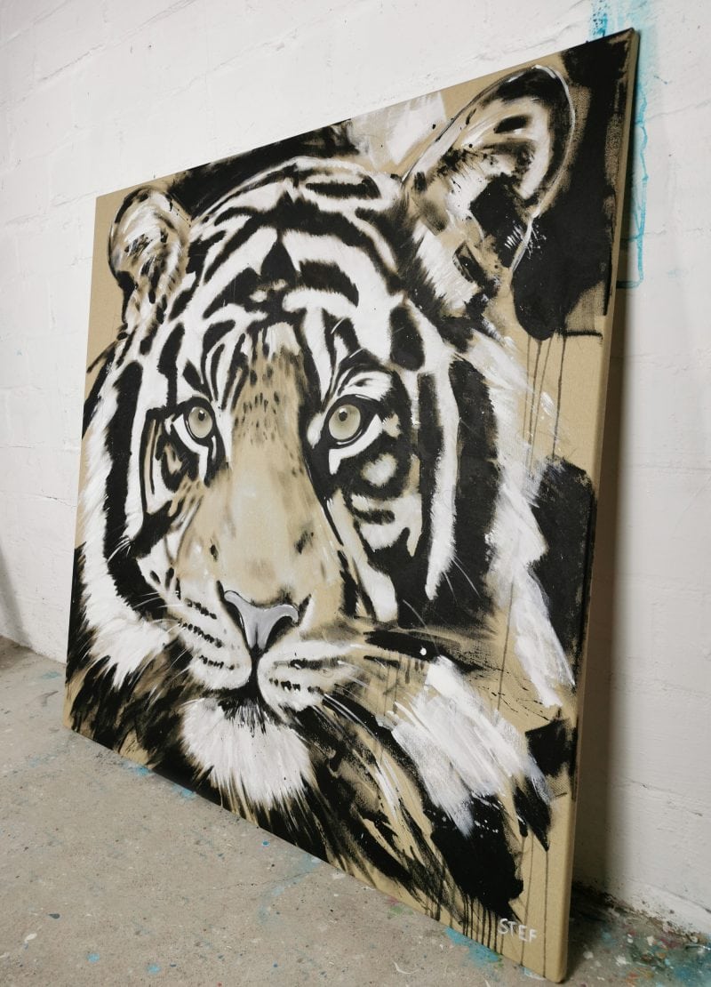 Original Gemälde Tiger 5#5