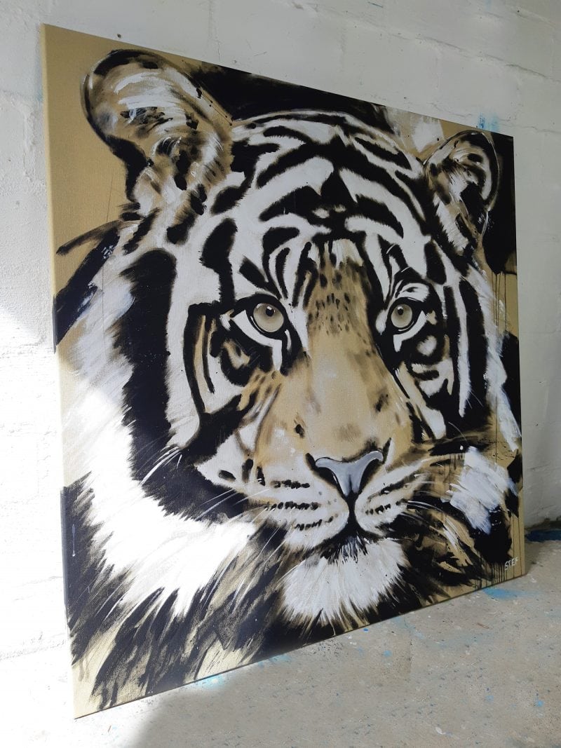 Original Gemälde Tiger #5