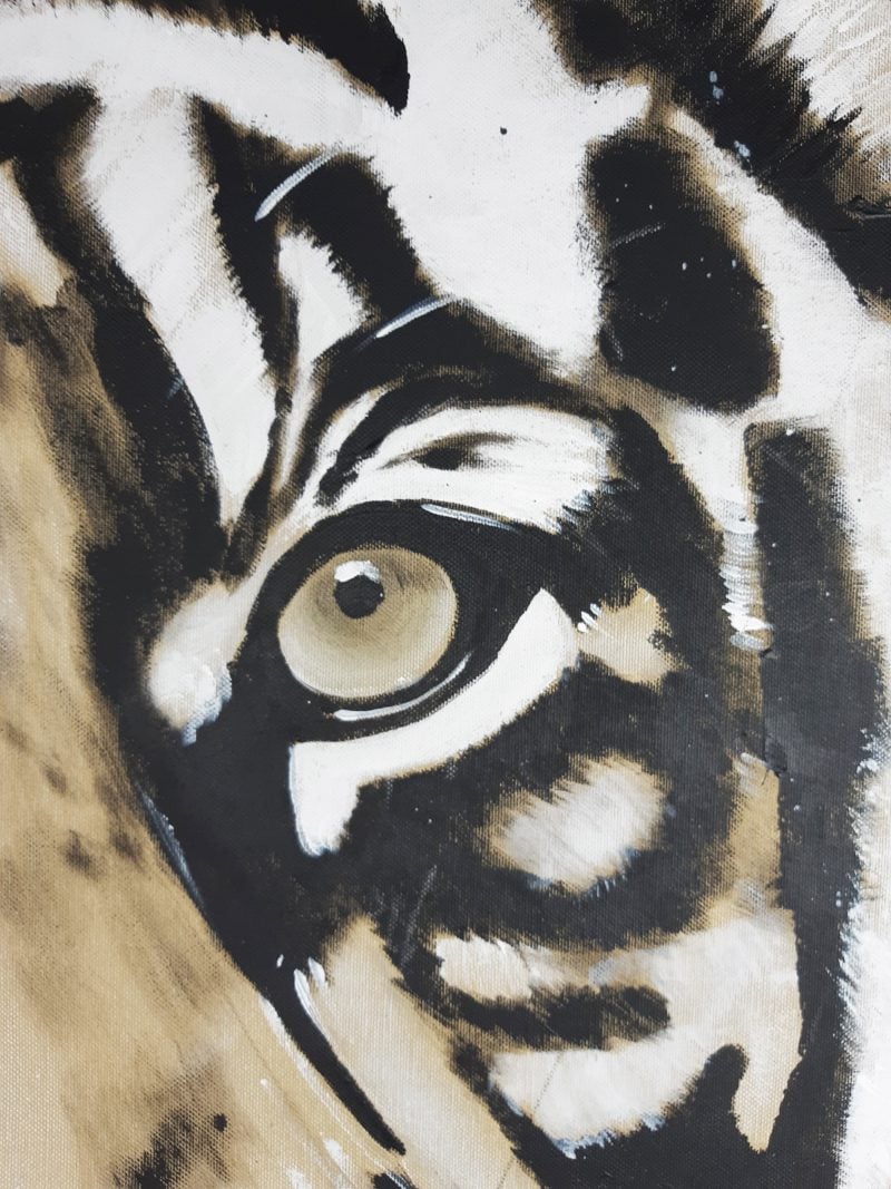 Detail Gemälde Tiger
