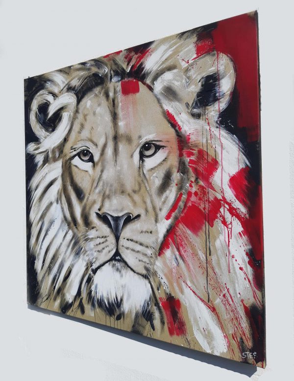Gemälde Löwenkopf