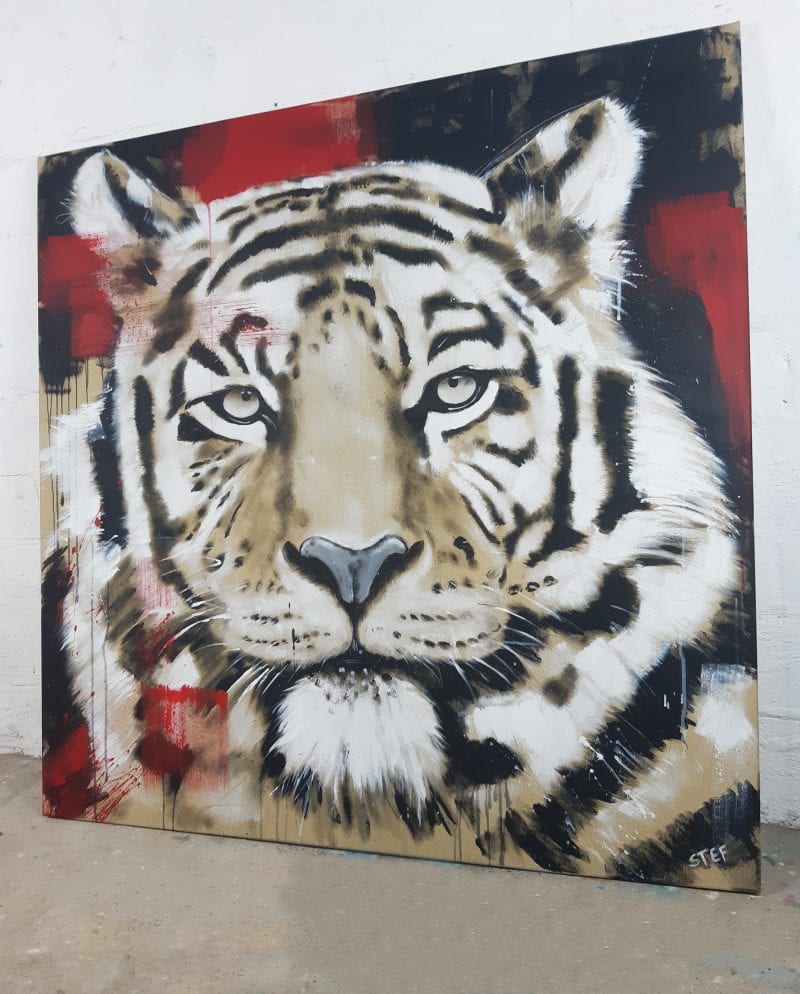 Tigerkopf Malerei