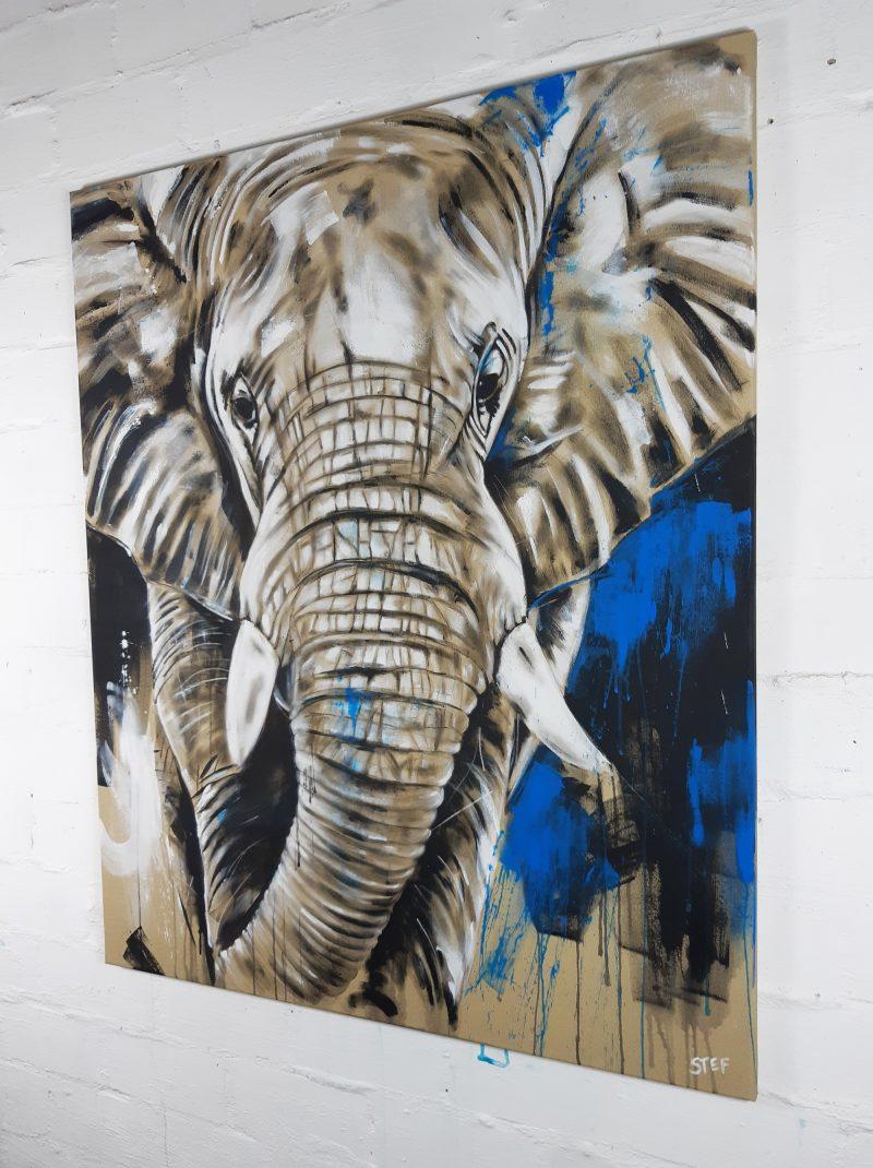 Original Gemälde Elefant