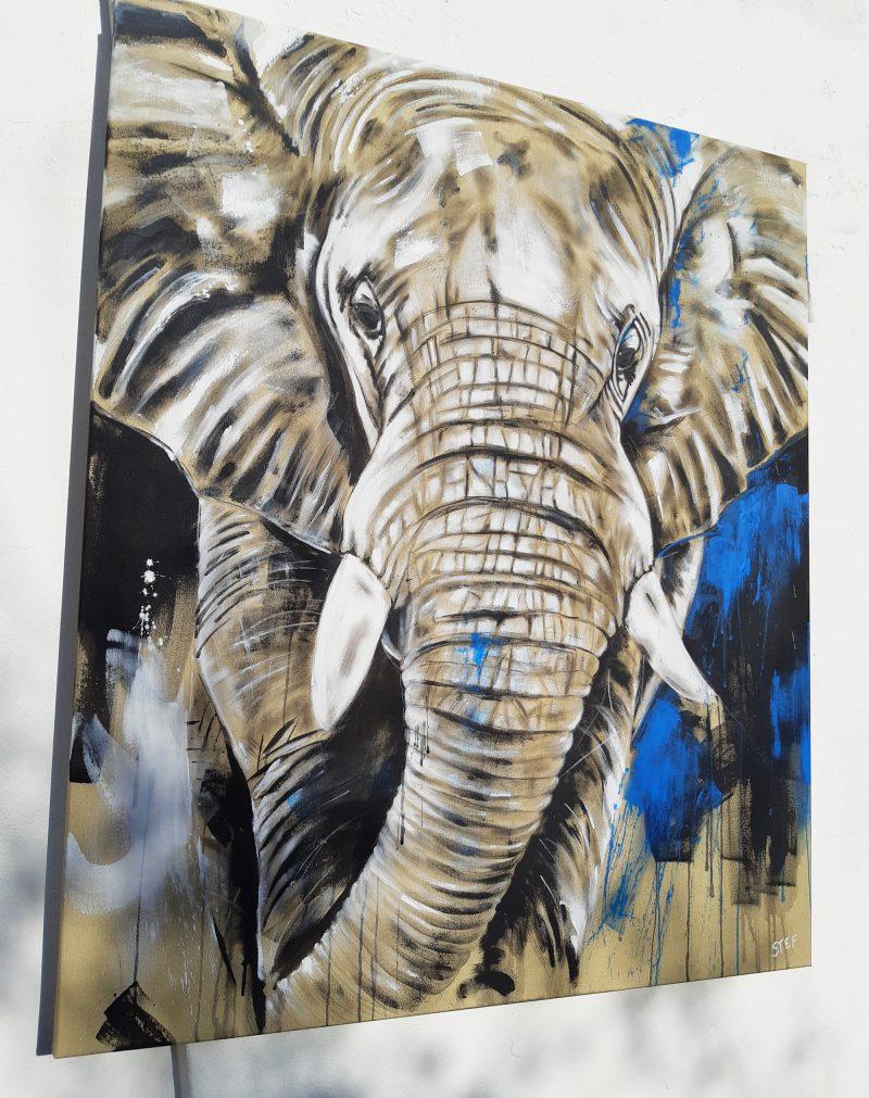 Original Gemälde Elefant #6