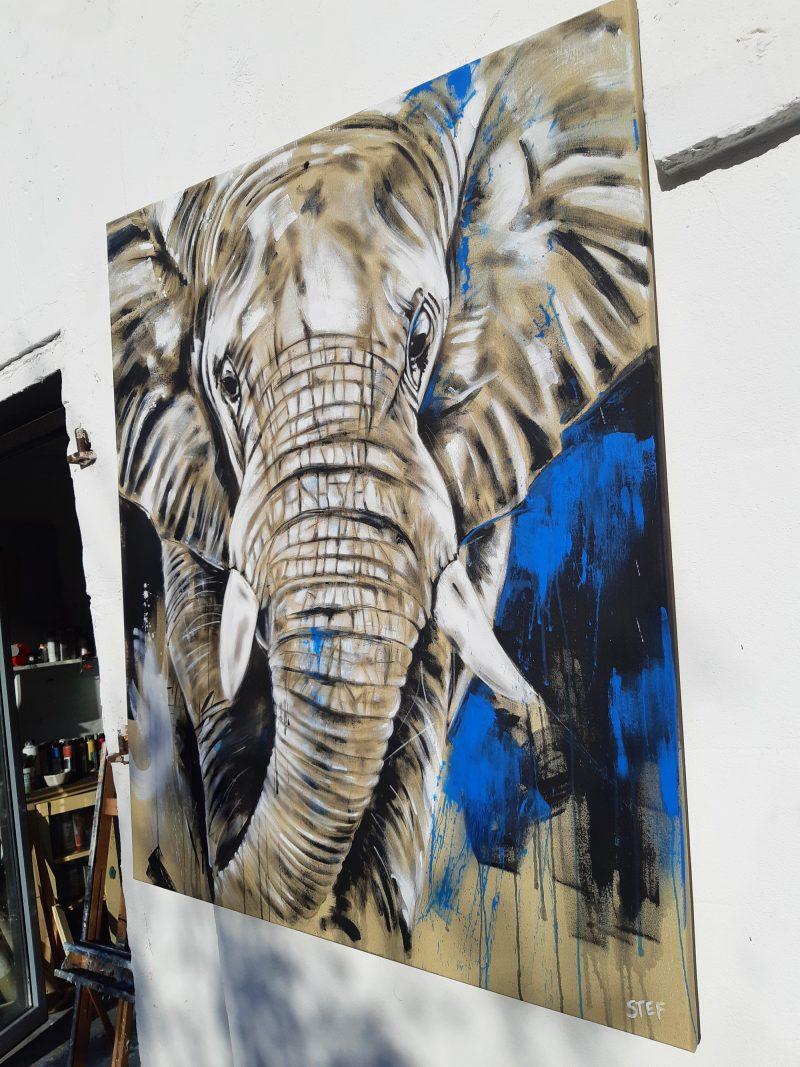 Original Gemälde Elefant 16