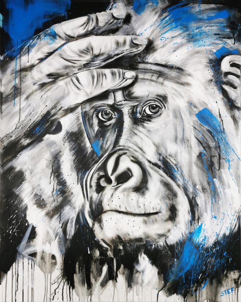 Gemälde Gorilla
