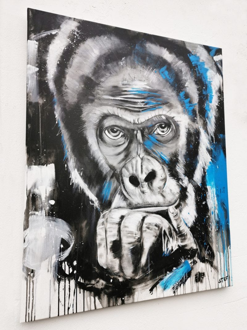 Original Gemälde Gorilla