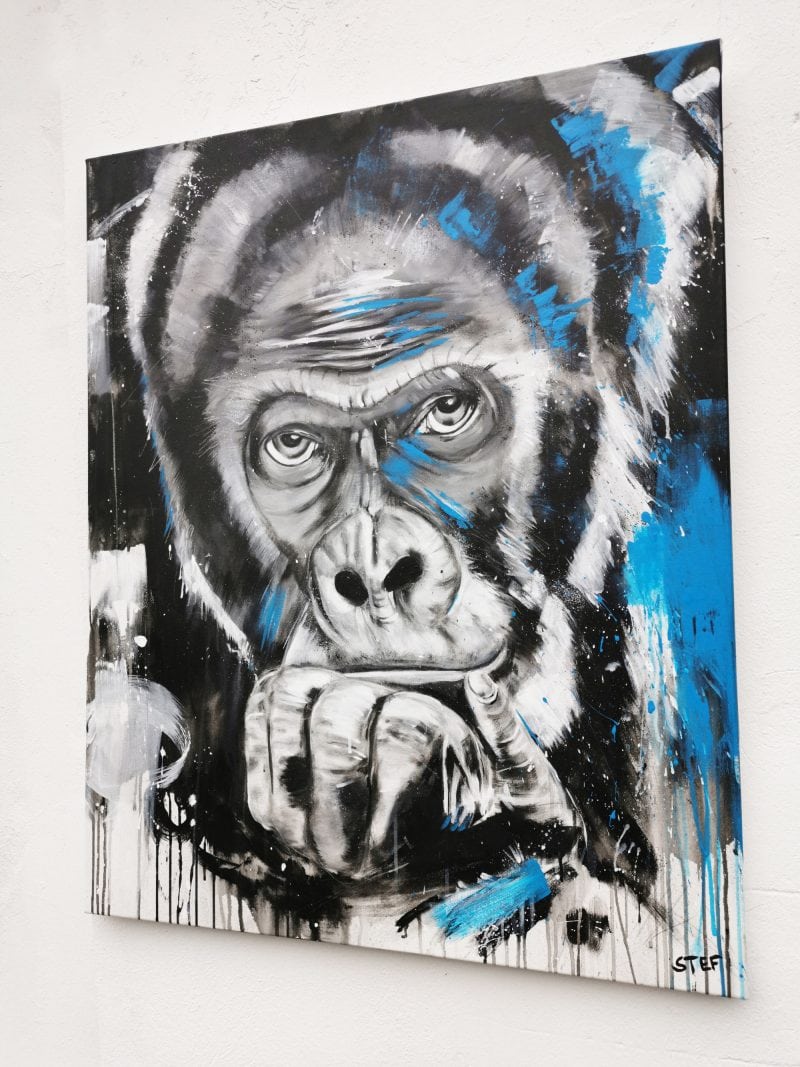 Original Gemälde Gorilla