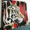 Gemälde Original Wandbild Tiger