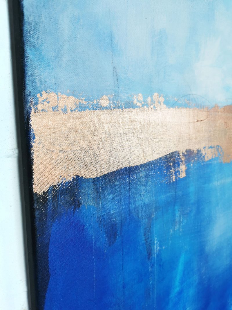 Abstraktes Gemälde vom Meer