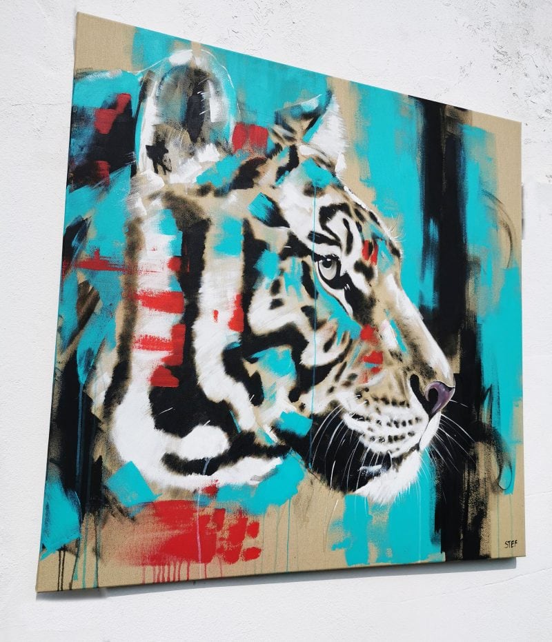 Modernes Gemälde Tiger Portrait