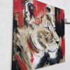Unikat Gemälde auf Leinwand Löwin