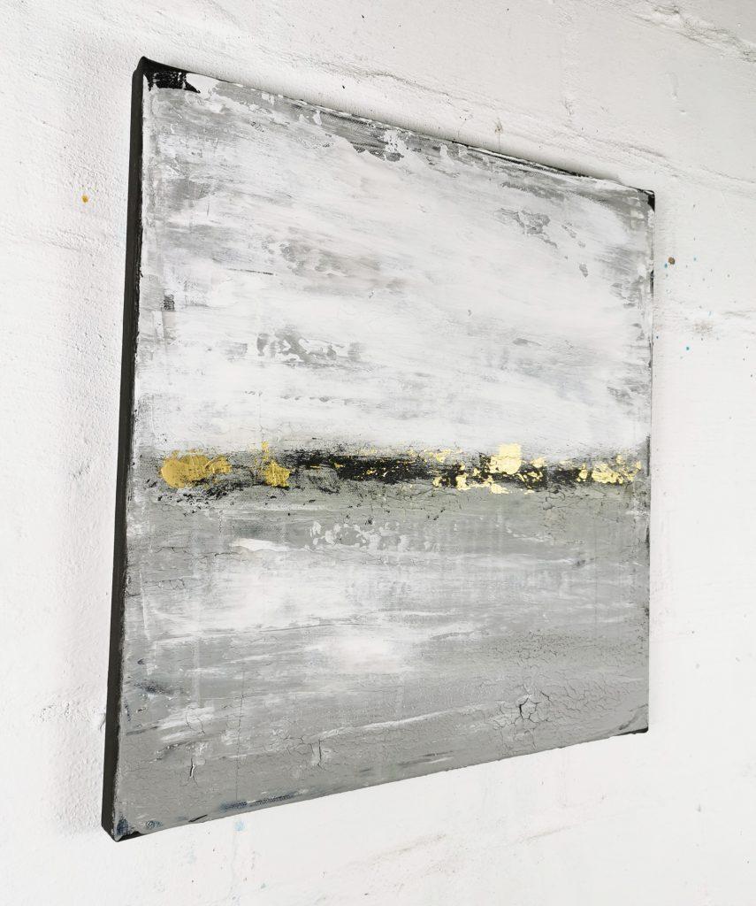 abstraktes modernes Bild in Grau