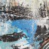 abstrakte Collage Klippe, Ostseeküste, abstraktes Gemälde