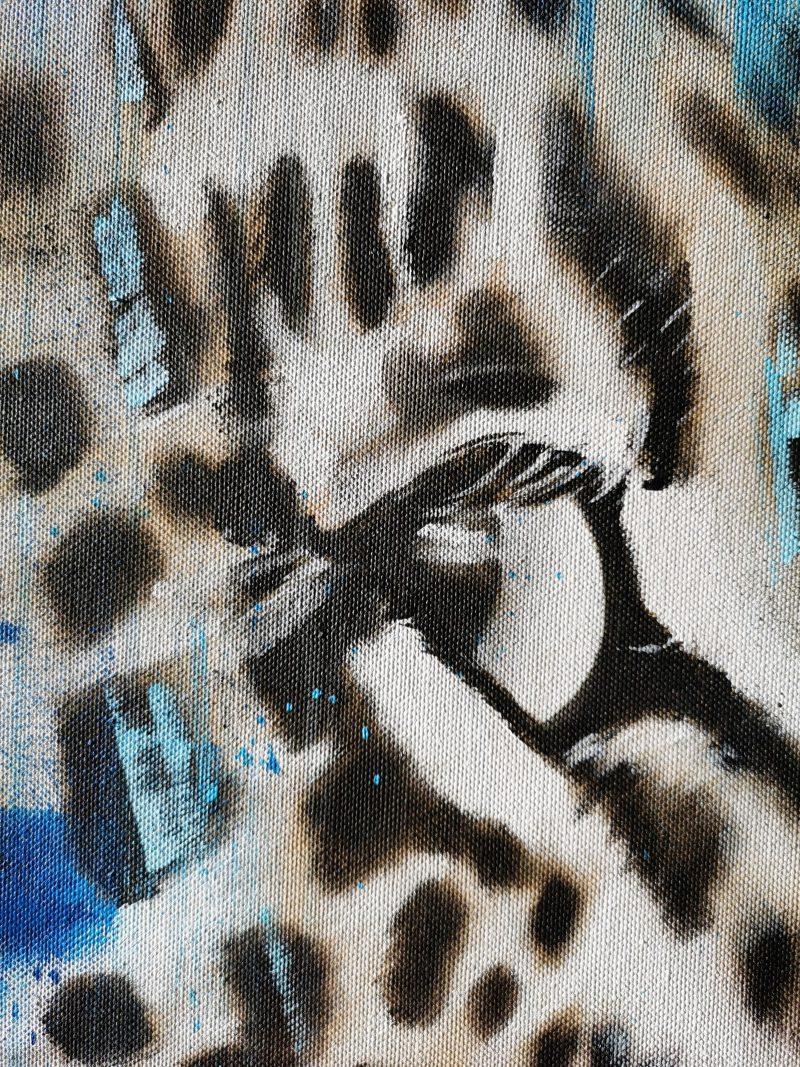 Detail Gemälde Leopard