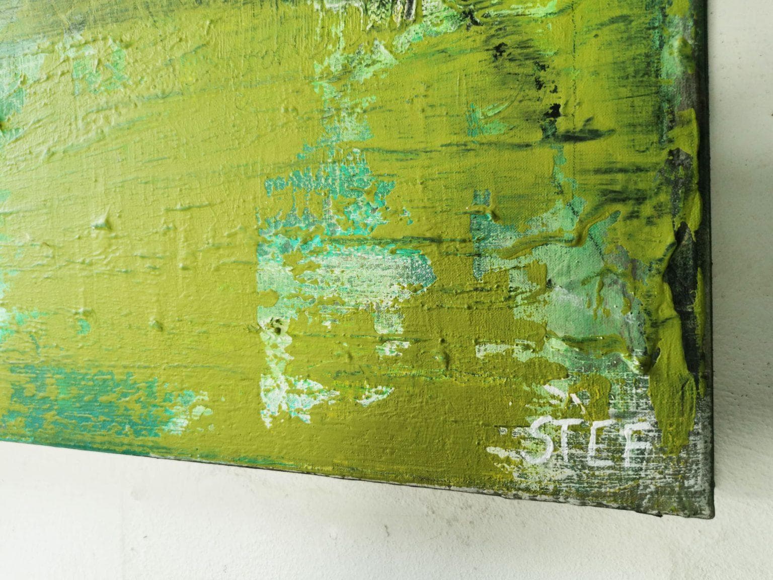 Handgemaltes Acrylbild „Liebe“ 140x70 Cm – Großes Kunstwerk Für Wohnzimmer, Abstrakt & Farbenfroh