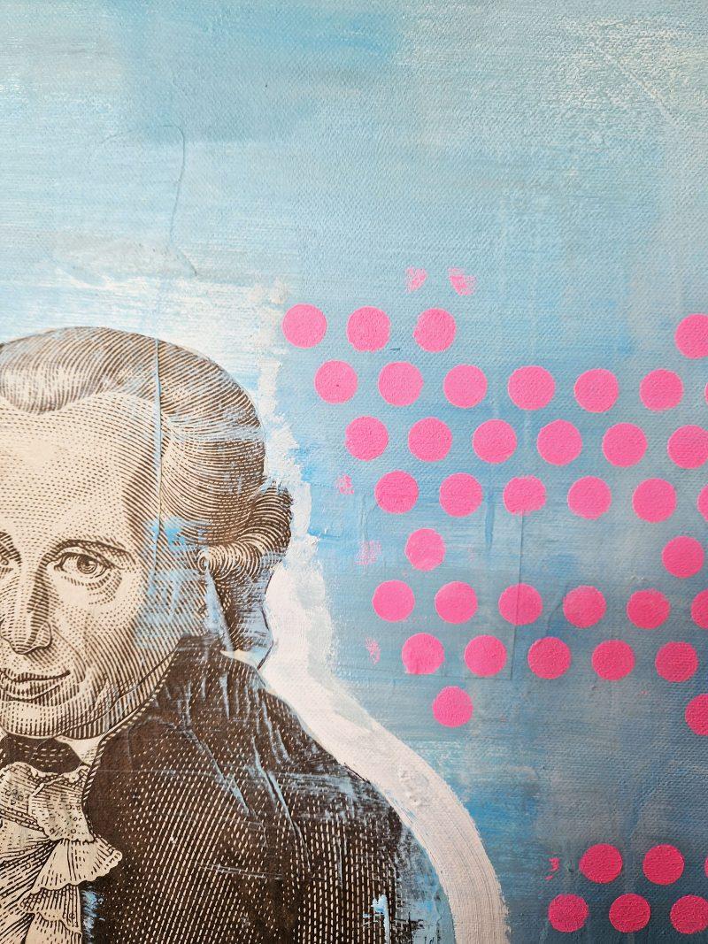 Collage Gemälde Kant, zum ewigen Frieden