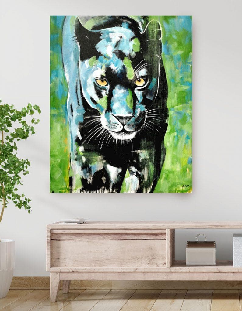 Panther Wandbild