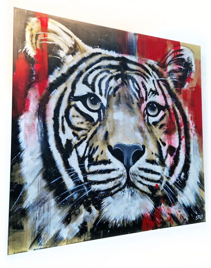 Tiger Kopf Gemälde
