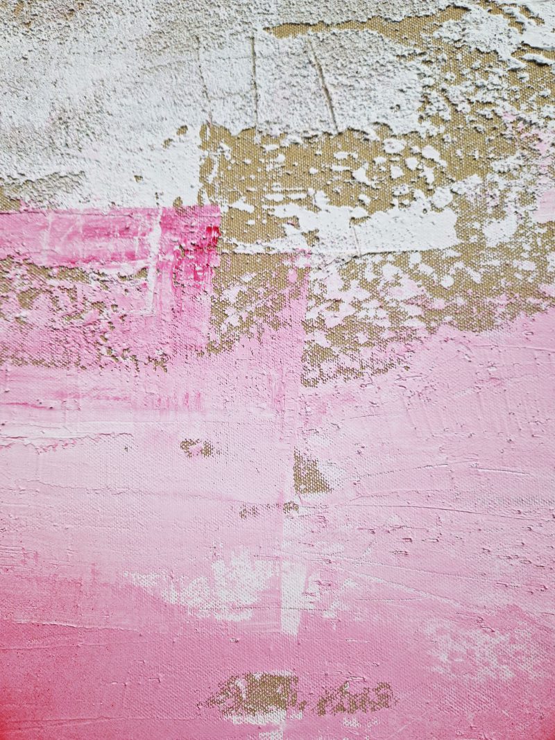 Detail - KORALLE -Bild abstrakt rosa, Strukturbild Unikat