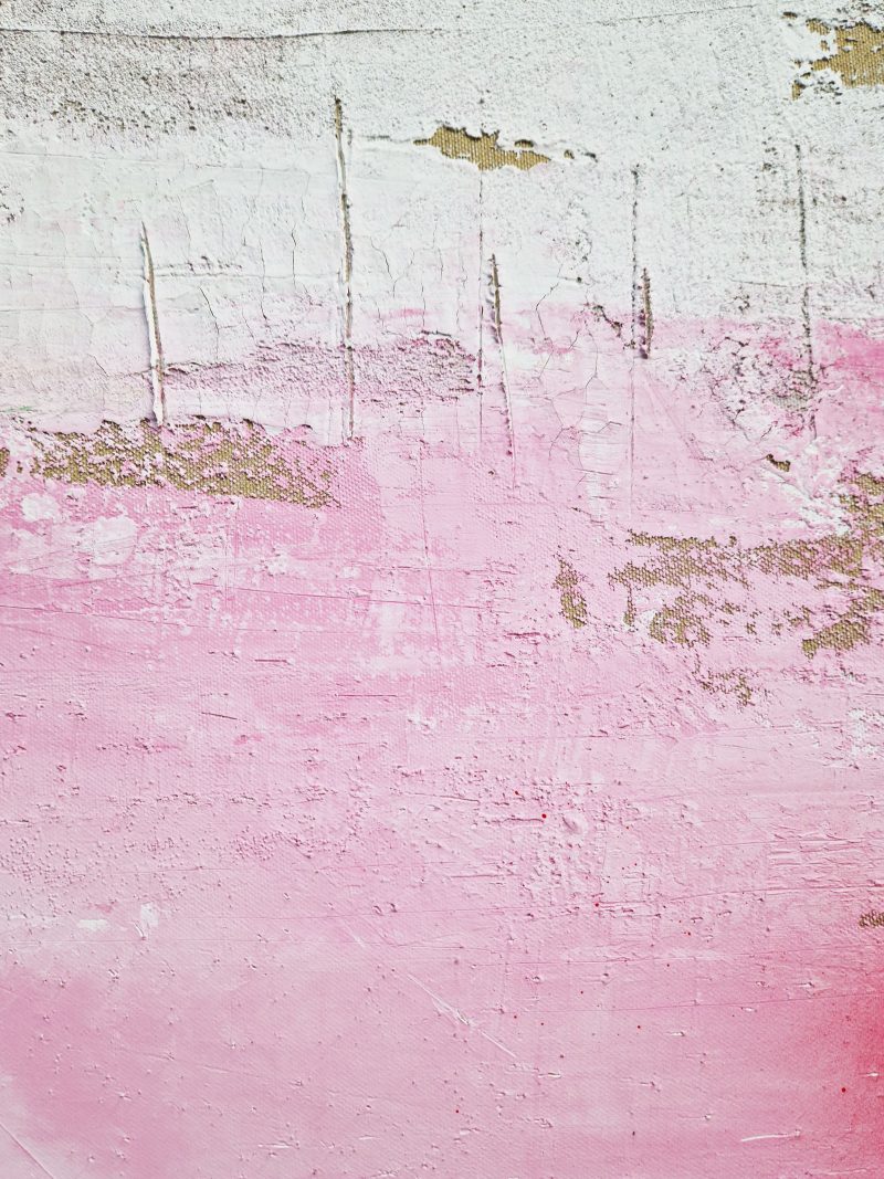 Detail - KORALLE -Bild abstrakt rosa, Strukturbild Unikat