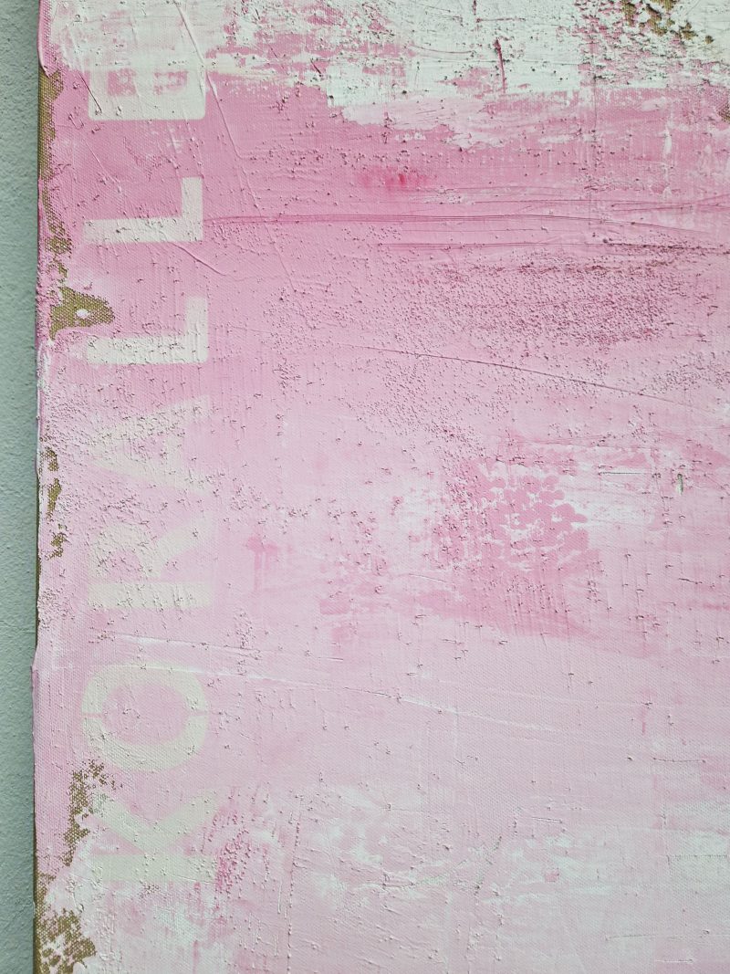 Detail - KORALLE -Bild abstrakt rosa, Strukturbild Unikat