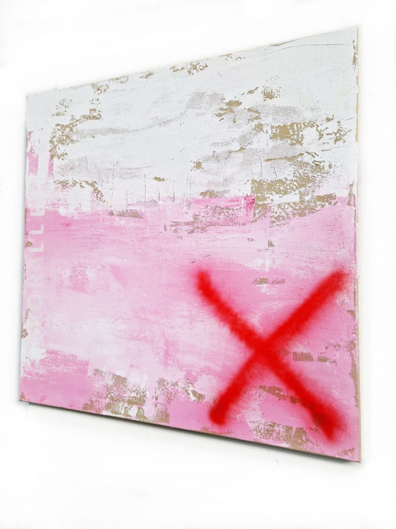 Gemälde - KORALLE -Bild abstrakt rosa, Strukturbild Unikat von Stefanie Rogge