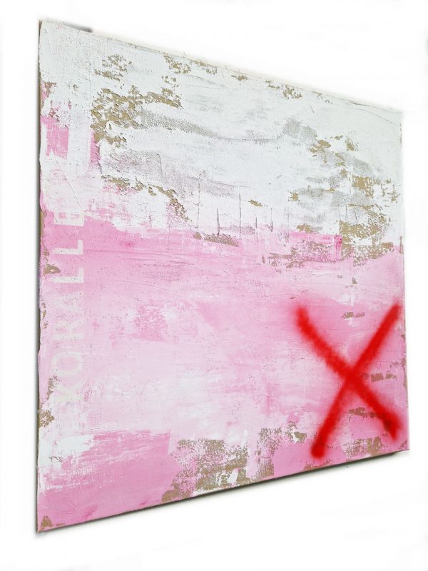 Gemälde - KORALLE -Bild abstrakt rosa, Strukturbild Unikat von Stefanie Rogge
