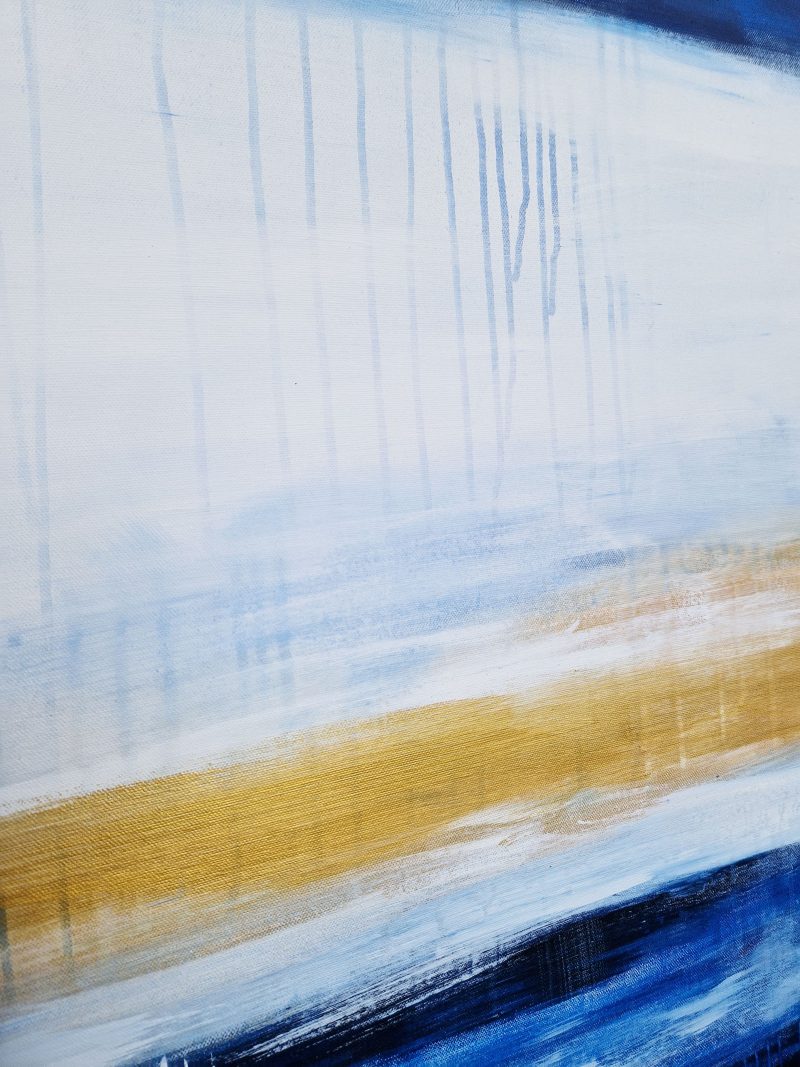 Detail Abstraktes Bild auf Leinwand