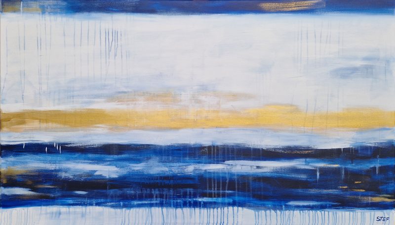 SALZWASSER #14 – Abstraktes Bild auf Leinwand – Bild 6
