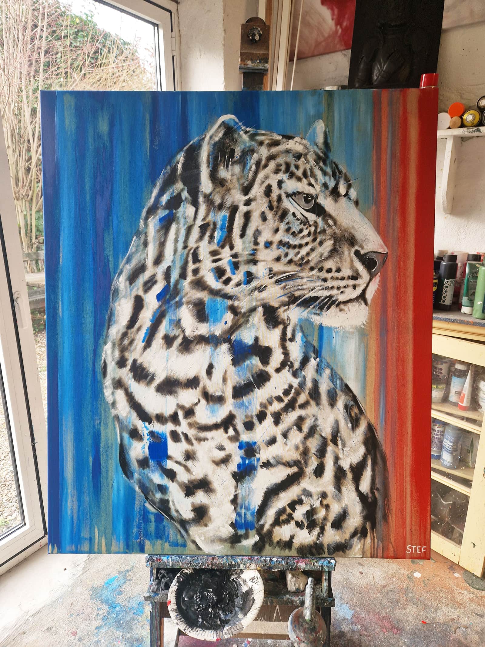 LEOPARD #5 - Original Gemälde – Bild 4