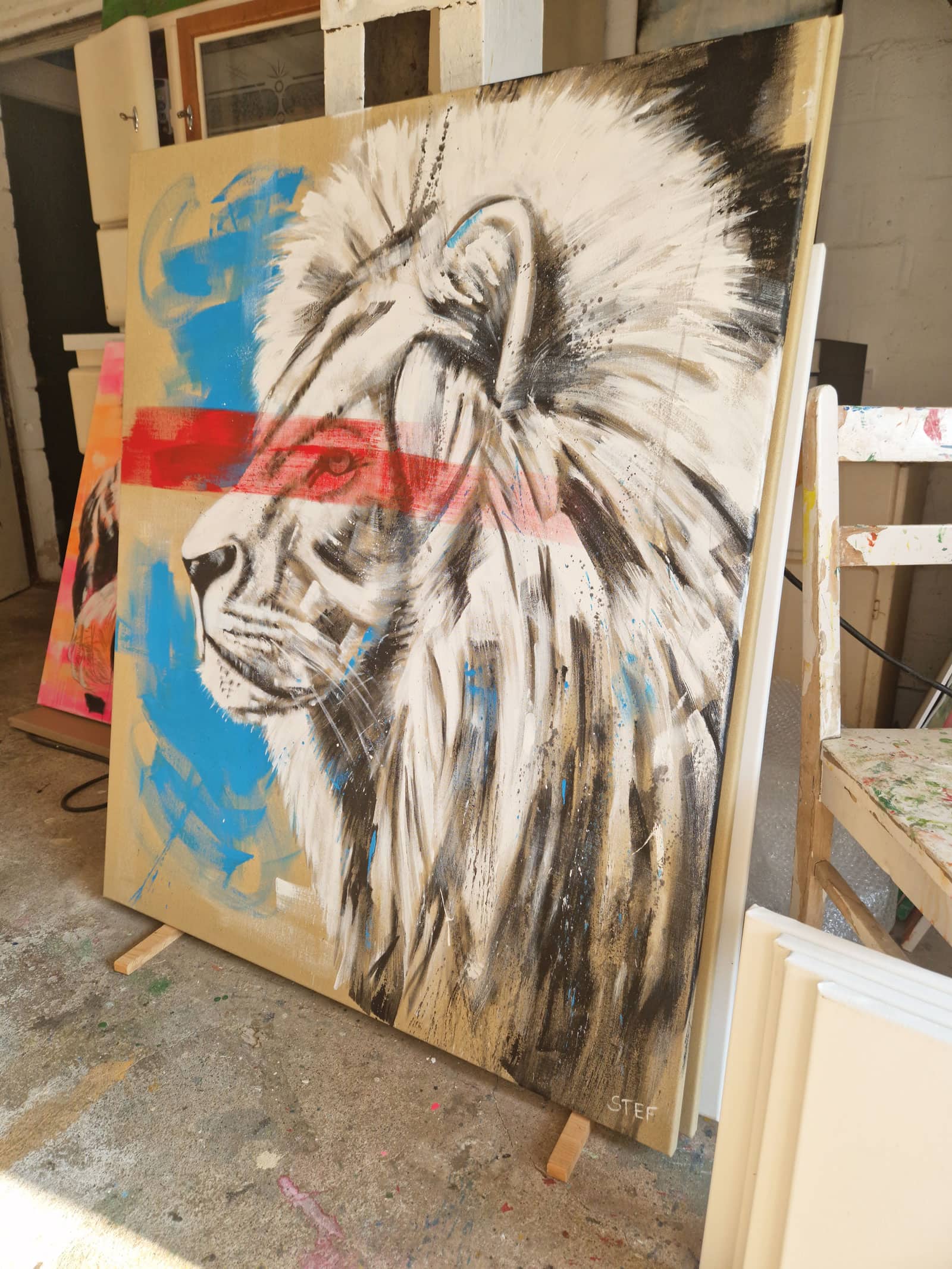 LÖWE #25 - Original Gemälde – Bild 5