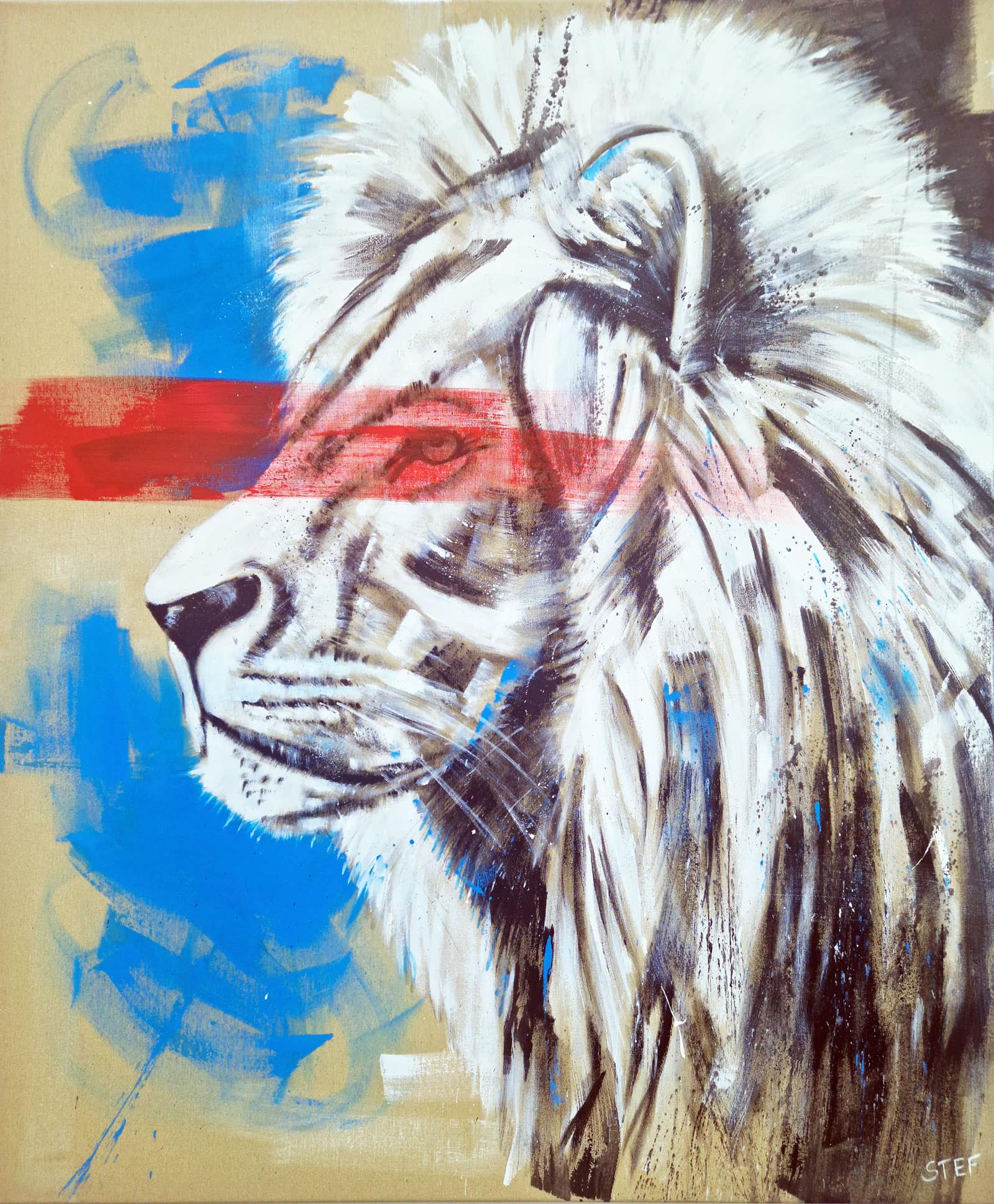 LÖWE #25 - Original Gemälde – Bild 2