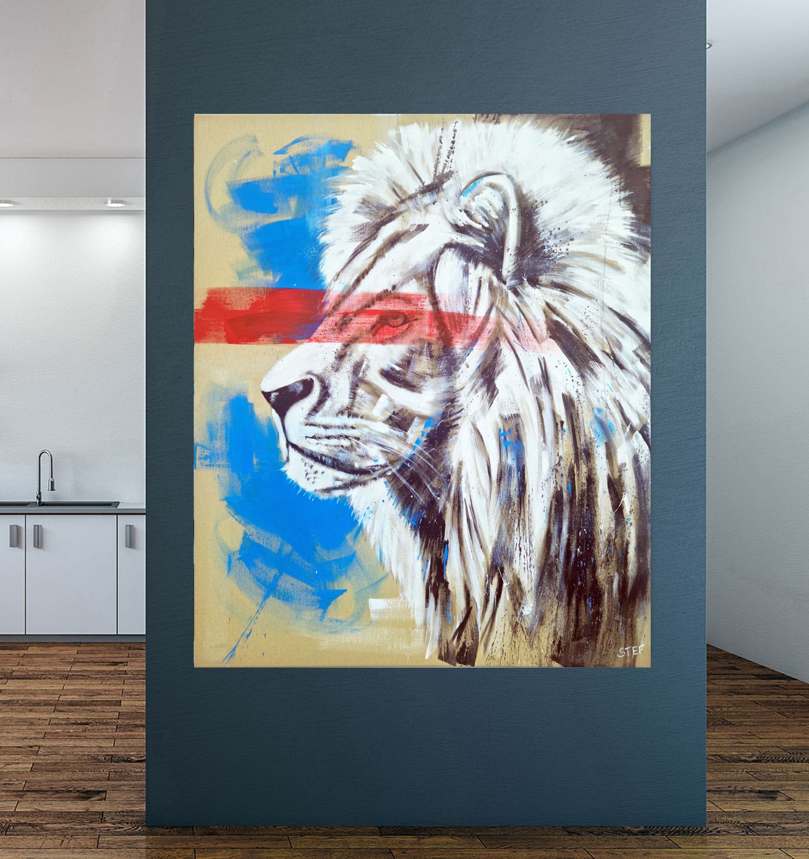 LÖWE #25 - Original Gemälde – Bild 4