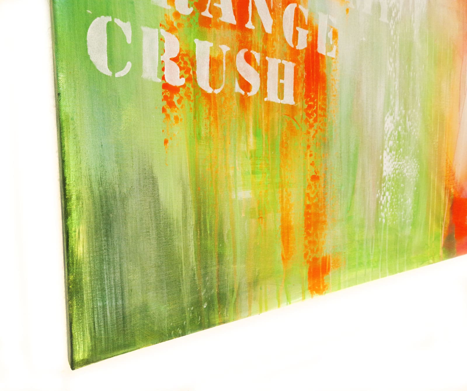 Detail Orange Crush Gemälde